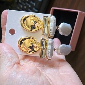NIB Zara Pearl earrings